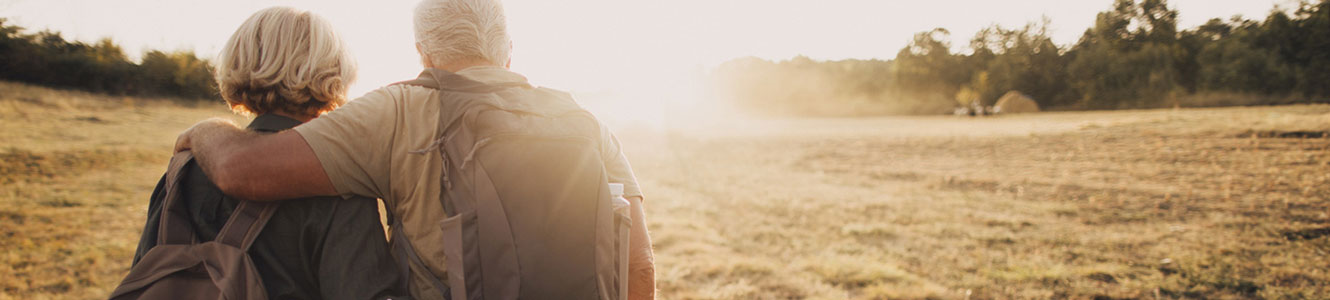 Retirees on a hike